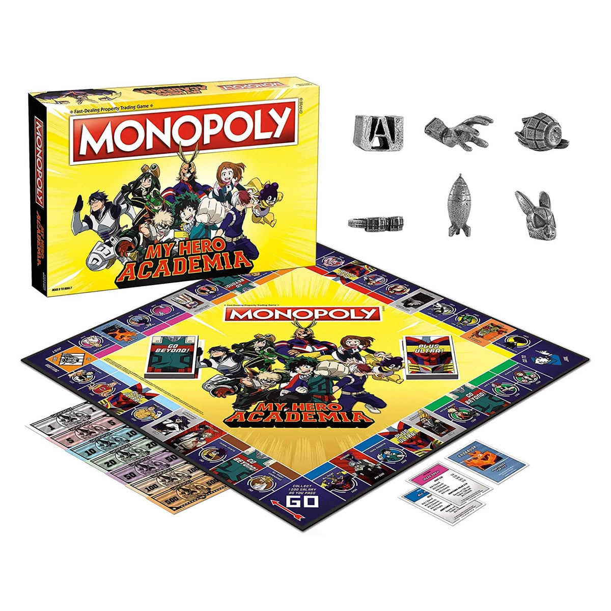 USAoploy - My Hero Academia Monopoly Board Game - Yellow