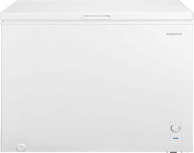 Front. Insignia™ - 10.4 Cu. Ft. Garage-Ready Chest Freezer - White.