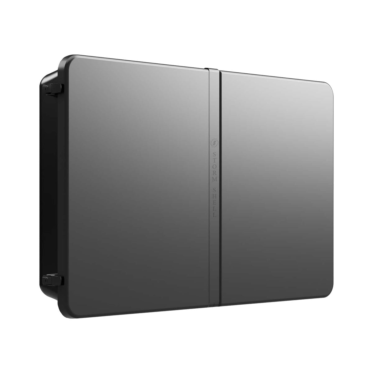 Storm Shell - Deluxe Weatherproof 55” Outdoor TV Enclosure with Full Motion TV Mount Included - Black