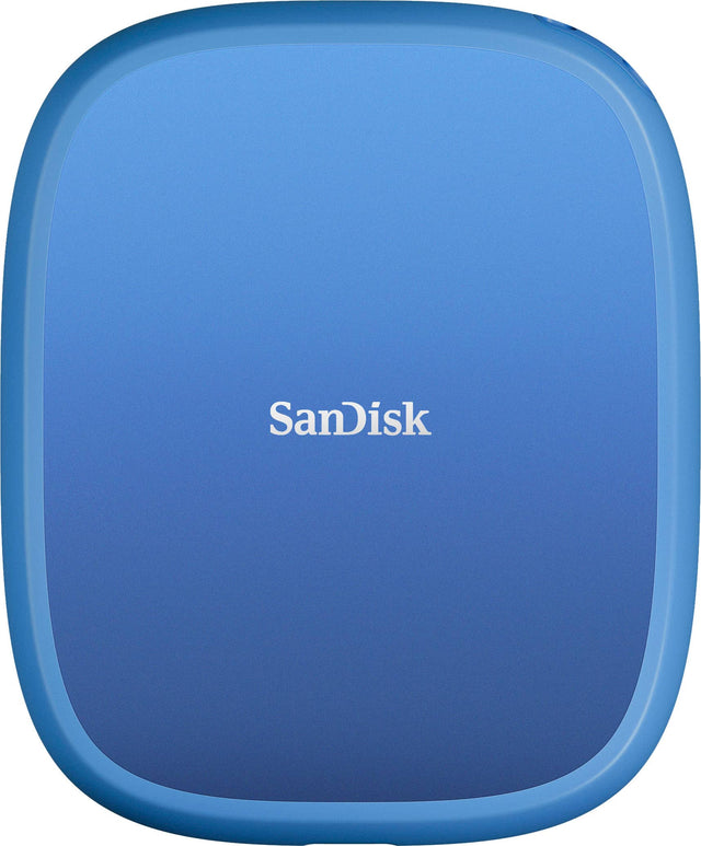 Front. SANDISK - 2TB Creator Phone SSD External USB Type C Drive with Magsafe Compatibility for iPhone 15/16 - Blue.