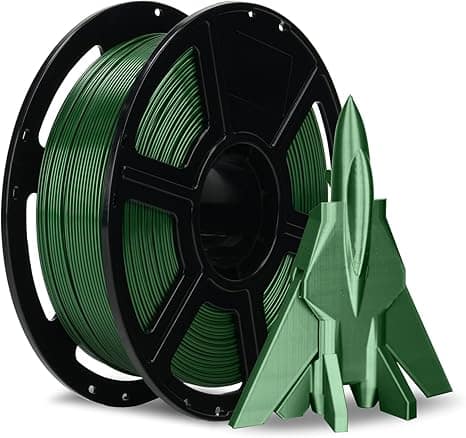 Front. Flashforge - HS PETG 1.75mm High-Speed Filament - 600mm/s, Anti-Tangle, Low Shrinkage, Fits Most 1.75mm 3D Printers - Metallic Green.