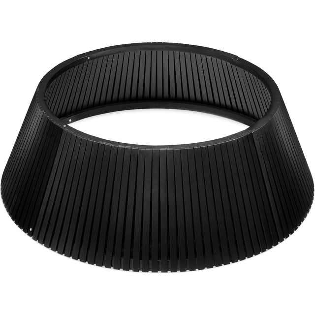 Front. Best Choice Products - Best Choice Products Christmas Tree Collar, Solid Wood Slatted Tree Skirt Holiday Accessory for Home - Black - Black.