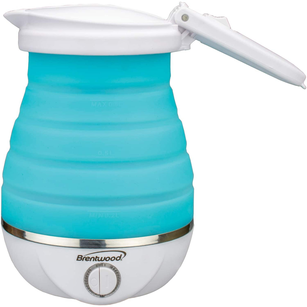 Brentwood - .85-Quart Dual-Voltage Collapsible Travel Kettle - Blue