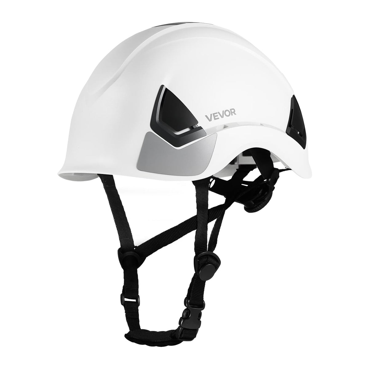 VEVOR - Safety Helmet, ANSI/ISEA Z89.1 Approved ABS Safety Hard Hat with 6-Point Ratchet Suspension, Adjustable Vented Hardhat - One size fits all - White