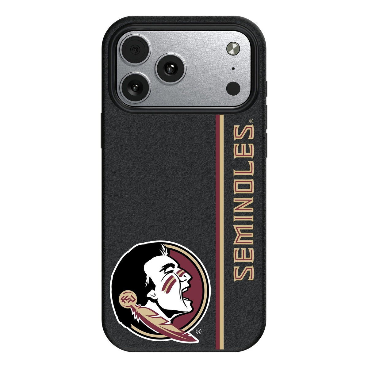 Keyscaper - NCAA - Florida State Seminoles iPhone Magnetic Bump Case - 16 Pro - Black