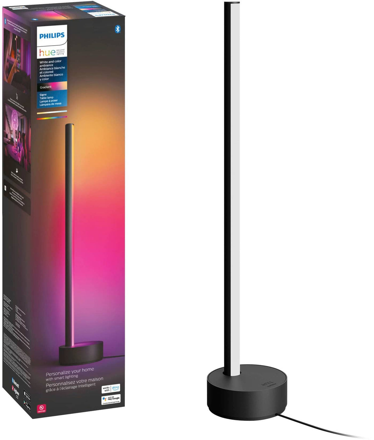 Philips - Hue Gradient Signe Table Lamp - Black