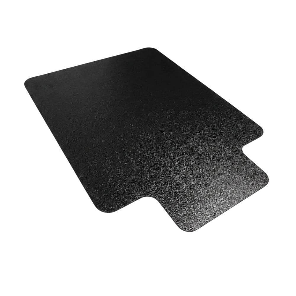 Floortex - Vinyl Lipped Chair Mat for Hard Floor - 45" x 53" - Black