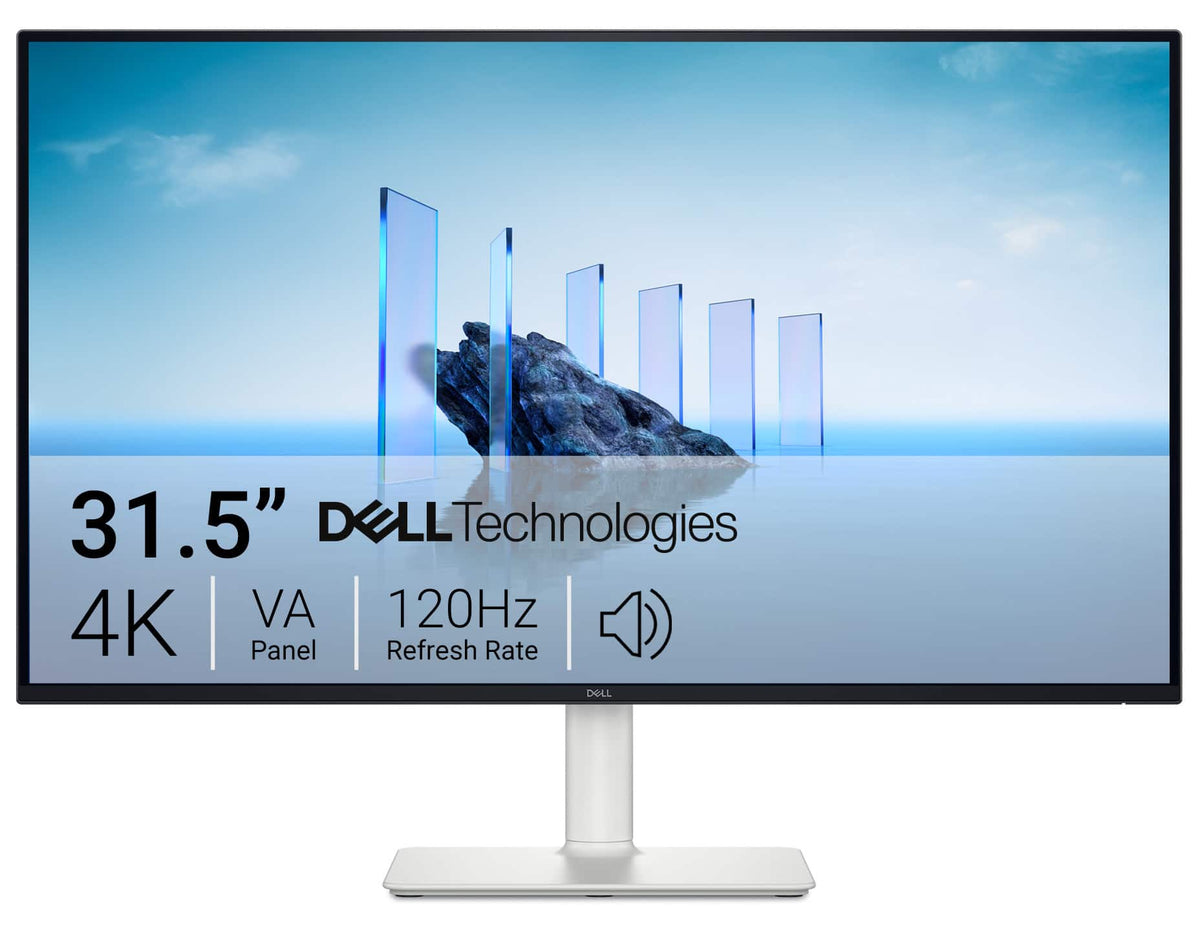 Dell - S3225QS 31.5" VA LED 4K UHD 120Hz 8ms FreeSync Premium Monitor with HDR (HDMI, DisplayPort) - Ash White