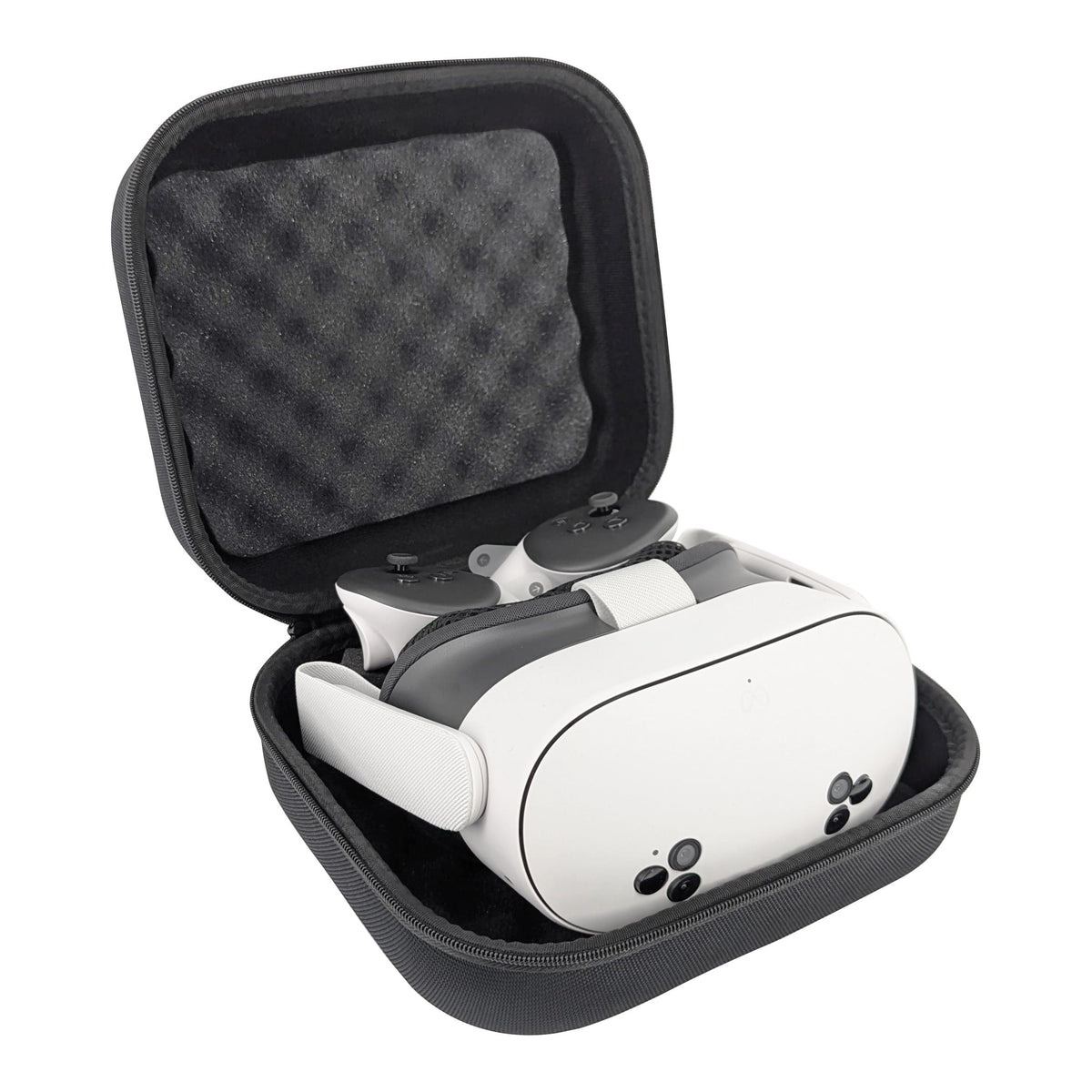 CASEMATIX - Hardshell Protection Case for Meta Quest 3S, 3 and 2 VR Headsets - Black