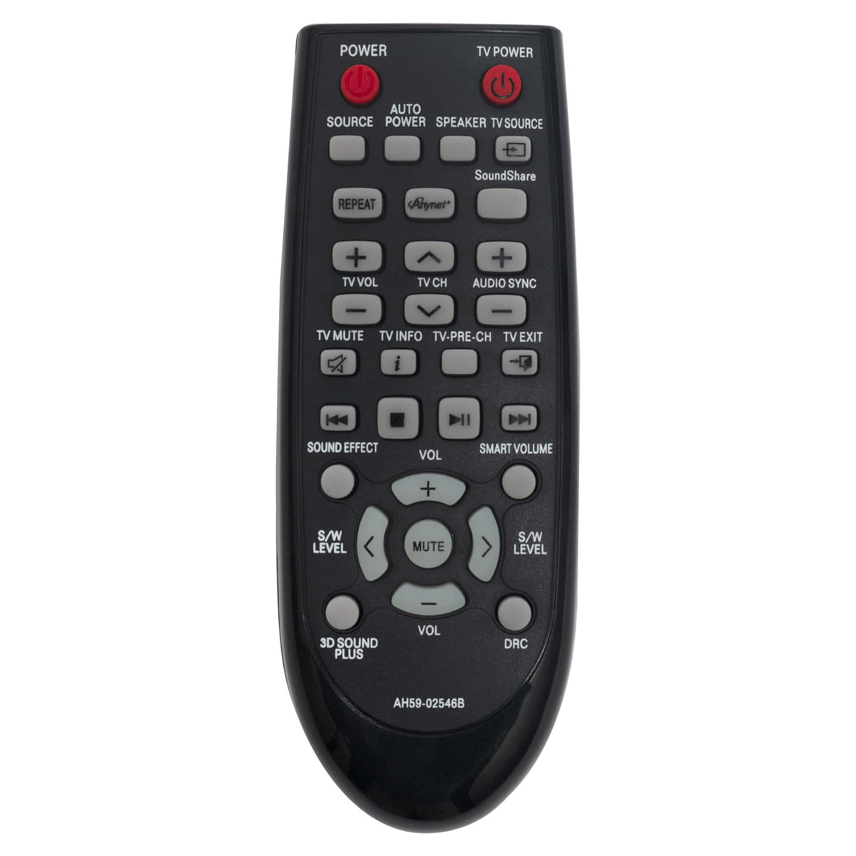 ALLIMITY - AH59-02546B Replaced Remote fit for Samsung Soundbar HW-F550 HW-F551 HW-FM55C HW-F551/ZA HW-FM55C/ZA HW-F550/ZA - Black