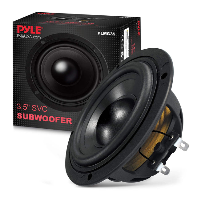 PYLE - NEOEAR  
PYLE PLMG35  
PyleUSA.com  
3.5" SVC SUBWOOFER
