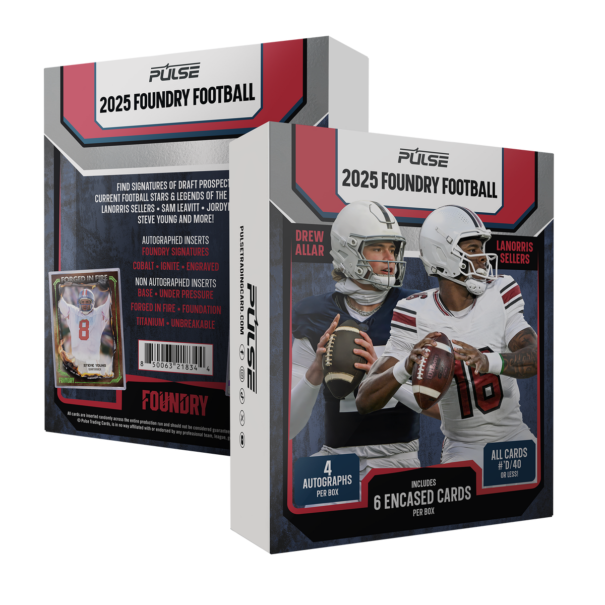 2025 Pulse Foundry Football Hobby Box - 4 Autographs Per Box