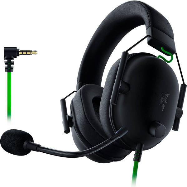 Razer - BlackShark V2 X Wired Over-the-Ear Gaming Headset for PC, PS5, PS4, Switch, Xbox X|S, and Xbox One - Black