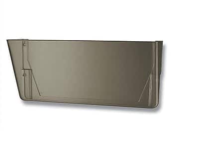 Front. Officemate - 1-Pocket Plastic Legal Size Wall File - Smoke.