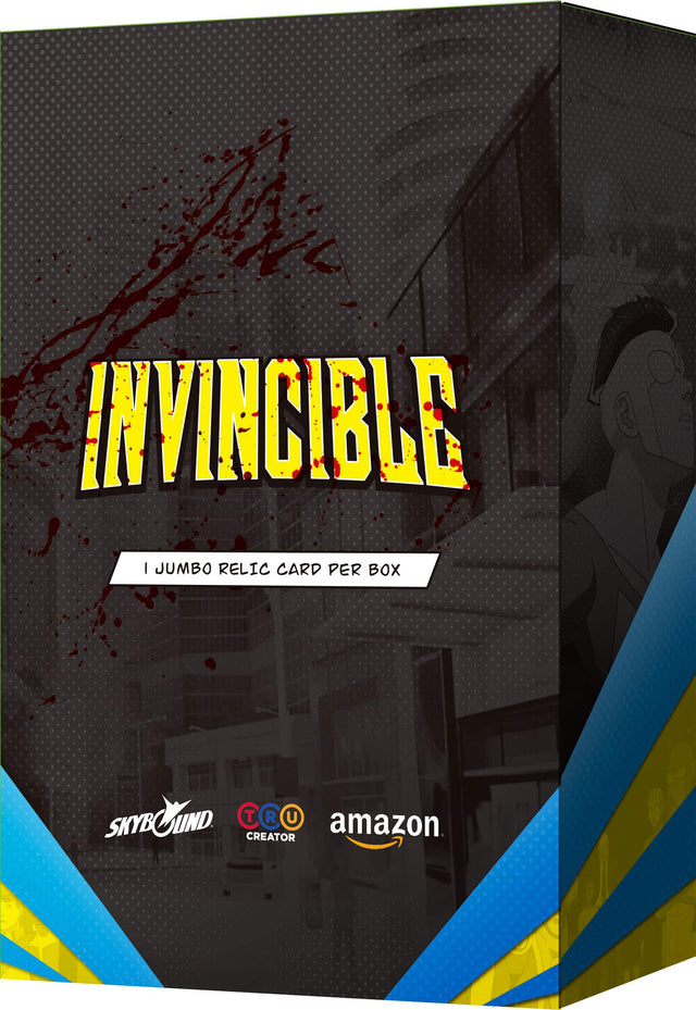 INVINCIBLE  
1 JUMBO RELIC CARD PER BOX  

SKYBOUND  
TRU CREATOR  
amazon
