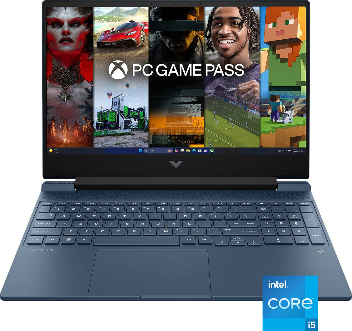 HP - Victus 15.6" Full HD 144Hz Gaming Laptop - Intel Core i5 12450H (2022) - 8GB RAM - NVIDIA GeForce RTX 3050 - 512GB SSD - Performance Blue