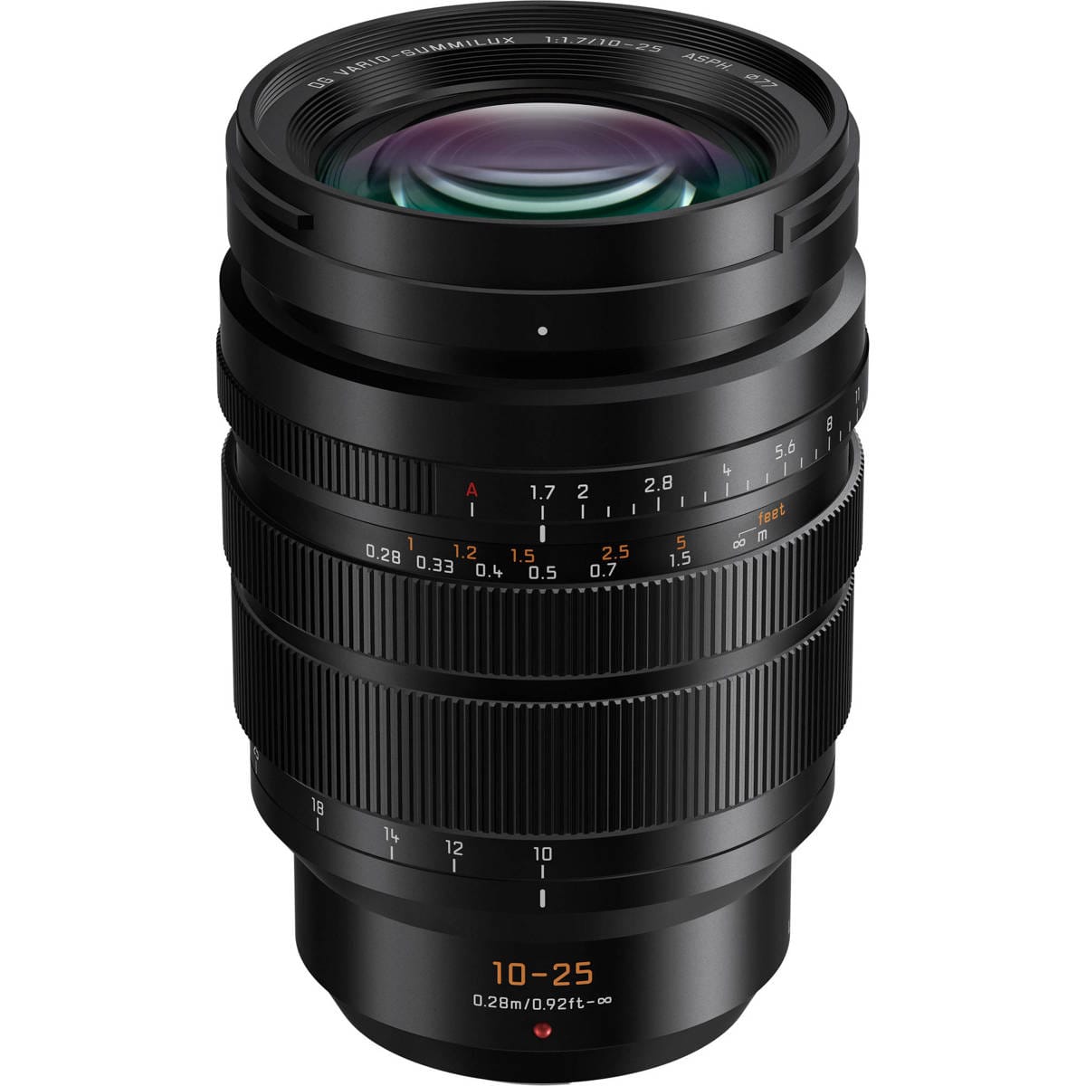 Panasonic - LUMIX G Leica DG Vario-Summilux 10-25mm f/1.7 Lens for MFT, Black - Black