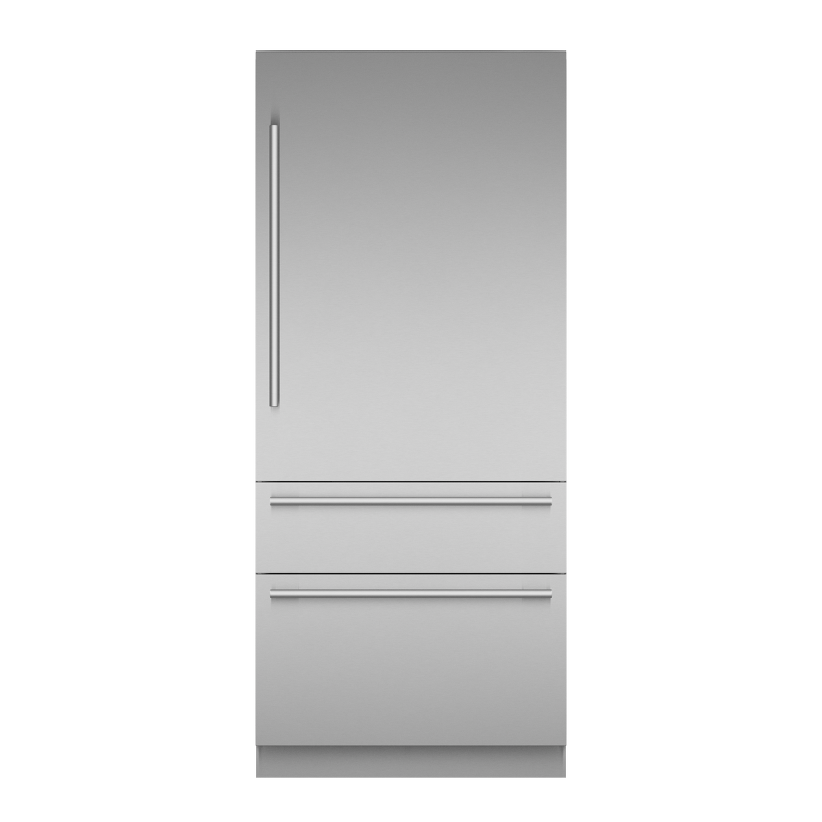 Thermador - Freedom Collection 36 in Wide 18.8 Cu. Ft. Smart Built-in 3-Door Bottom Freezer Refrigerator - Stainless Steel
