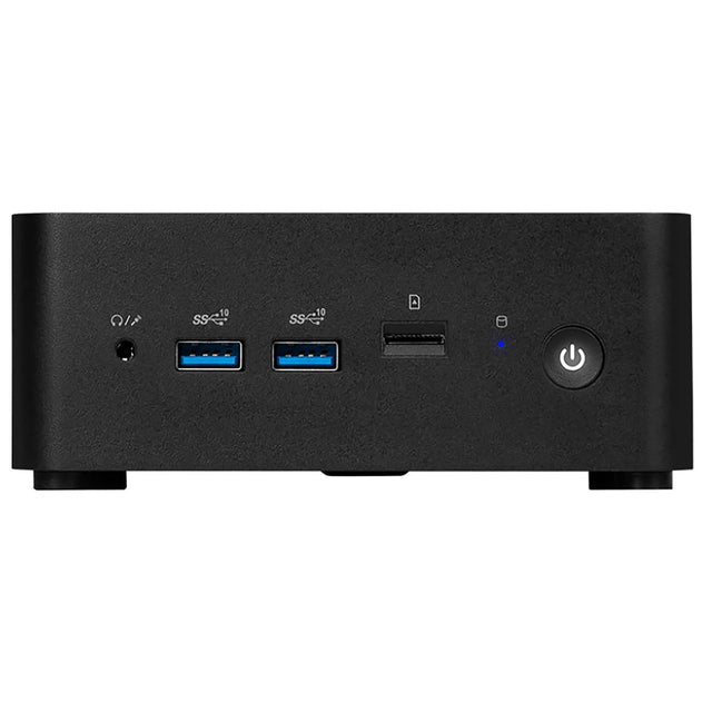 Front. MSI - Cubi NUC Desktop - Intel Core 7-150U - 32GB Memory - 1TB SSD - Black.