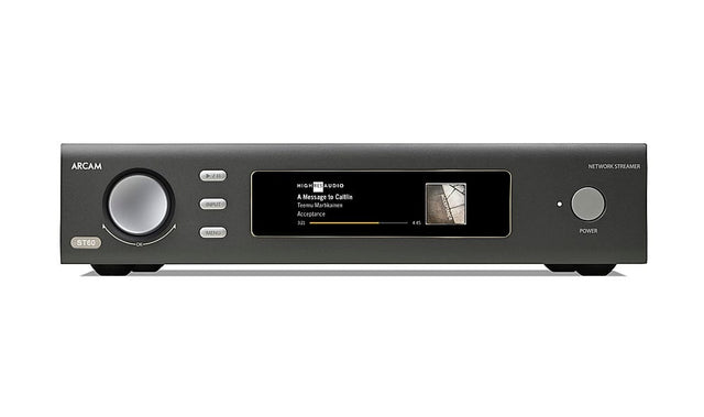 Front. Arcam - ST60 Audiophile Networked Audio Streamer - Gray.