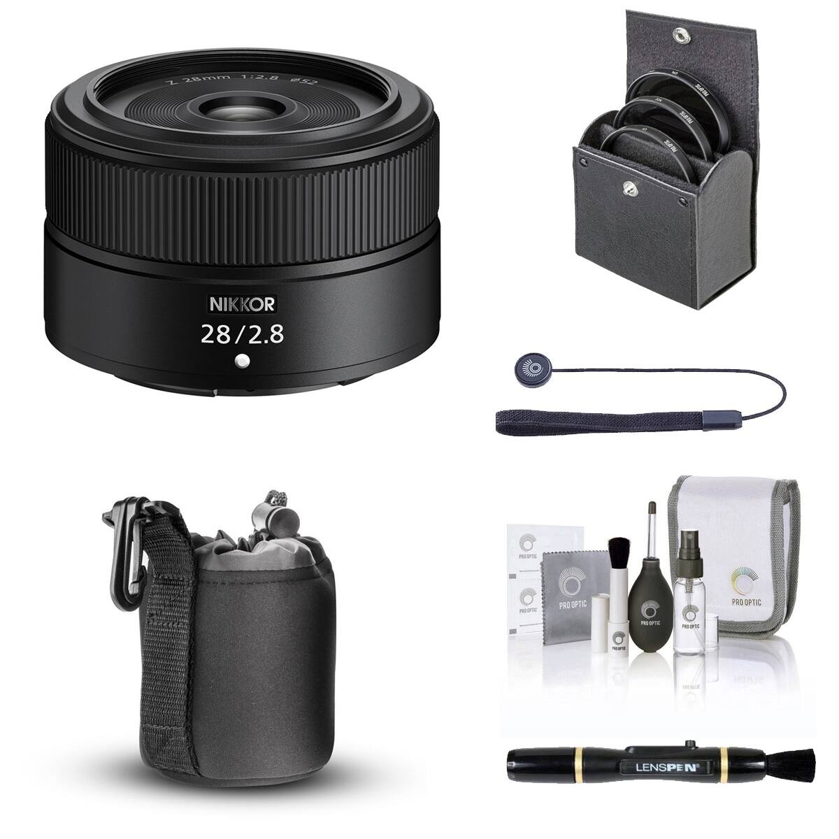 Bundle - Nikon - NIKKOR Z 28mm f/2.8 Lens with Essentials Kit