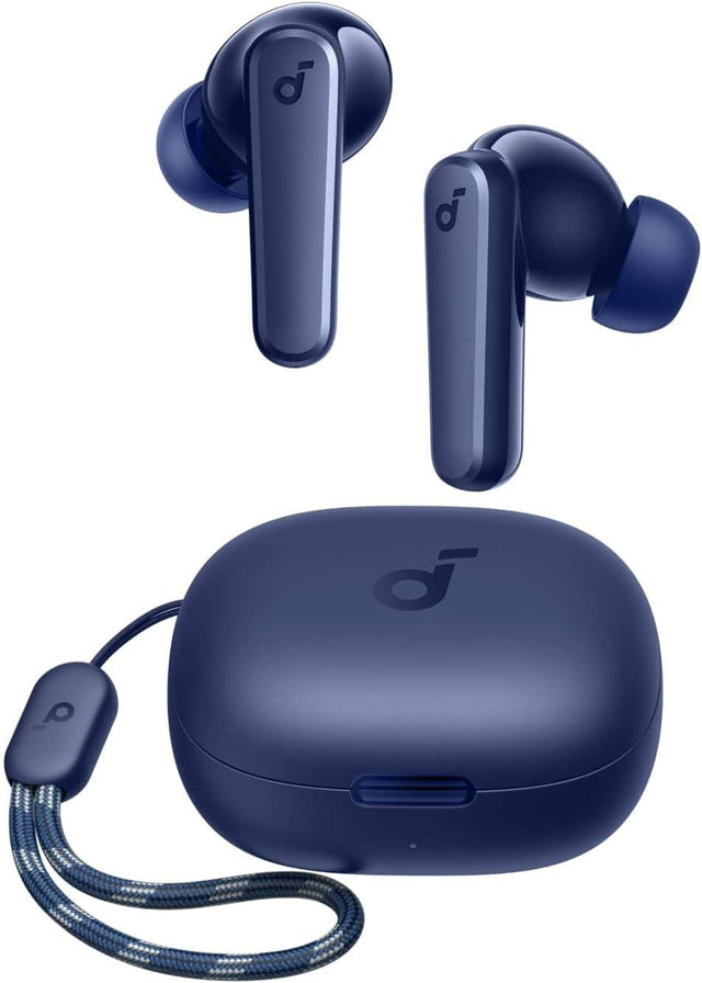 Front. Soundcore - by Anker P25i True Wireless In-Ear Headphones - Blue.