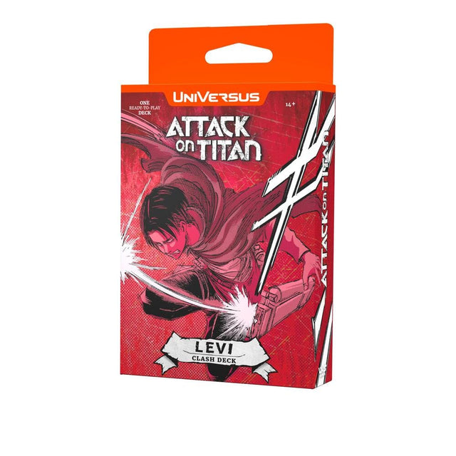 UNIVERSE ONE  
ATTACK ON TITAN  
LEVI CLASH DECK  
READY-PLAY DECK  
14+