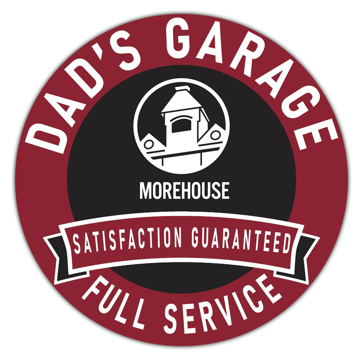 Fan Creations - Morehouse Maroon Tigers 16" x 16" Dad's Garage Wood Sign - Multicolor