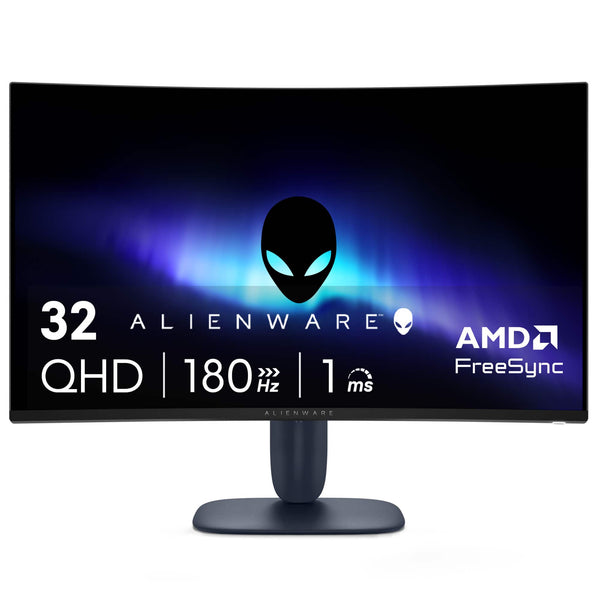 Alienware - AW3225DM 32" VA LED Curved QHD 180Hz 1ms FreeSync Gaming Monitor with HDR (HDMI, DisplayPort, USB) - Interstellar Indigo