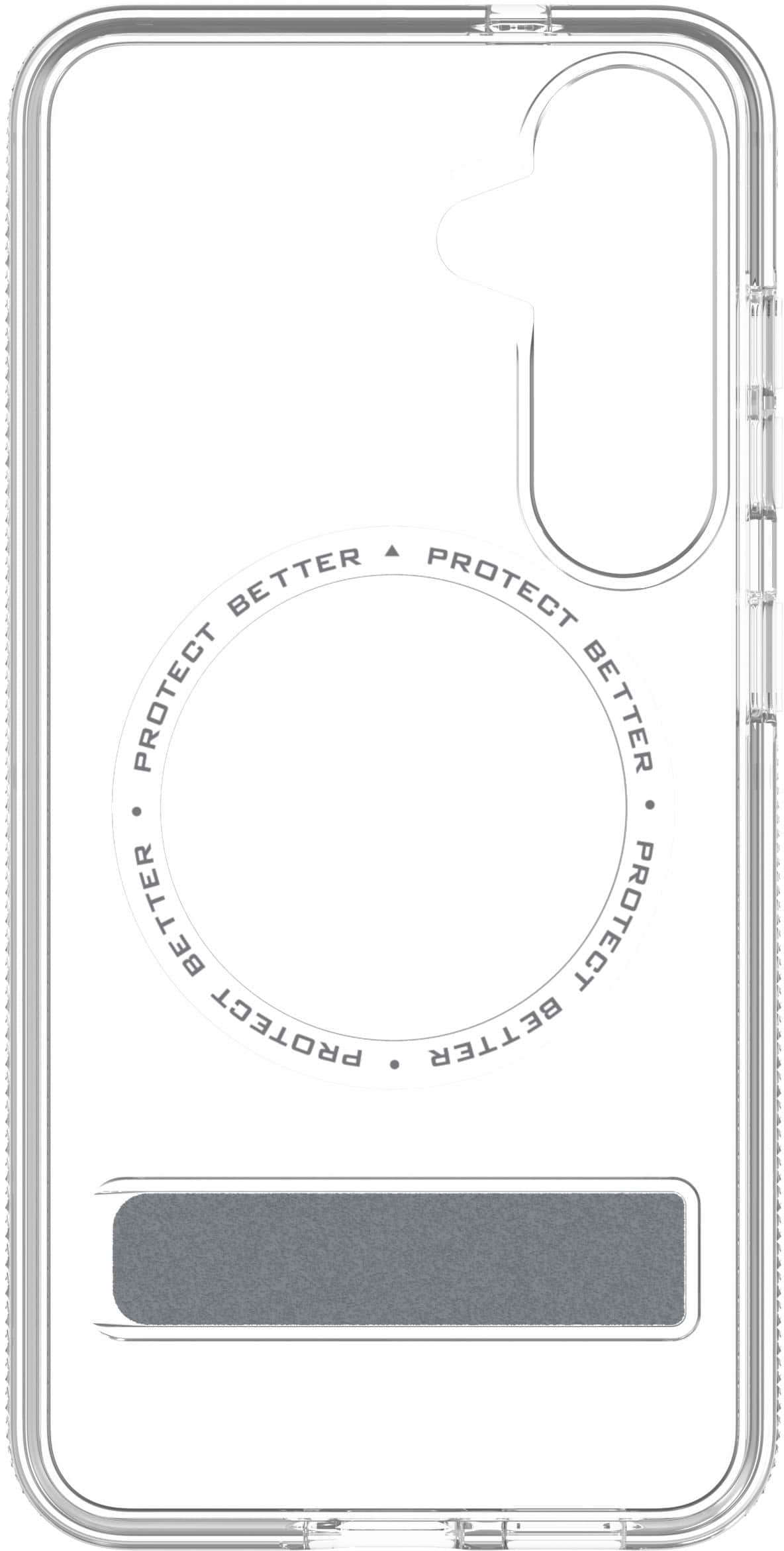 ZAGG - Crystal Palace Snap MagSafe Compatible Case w/ Kickstand for Samsung S25 - Clear