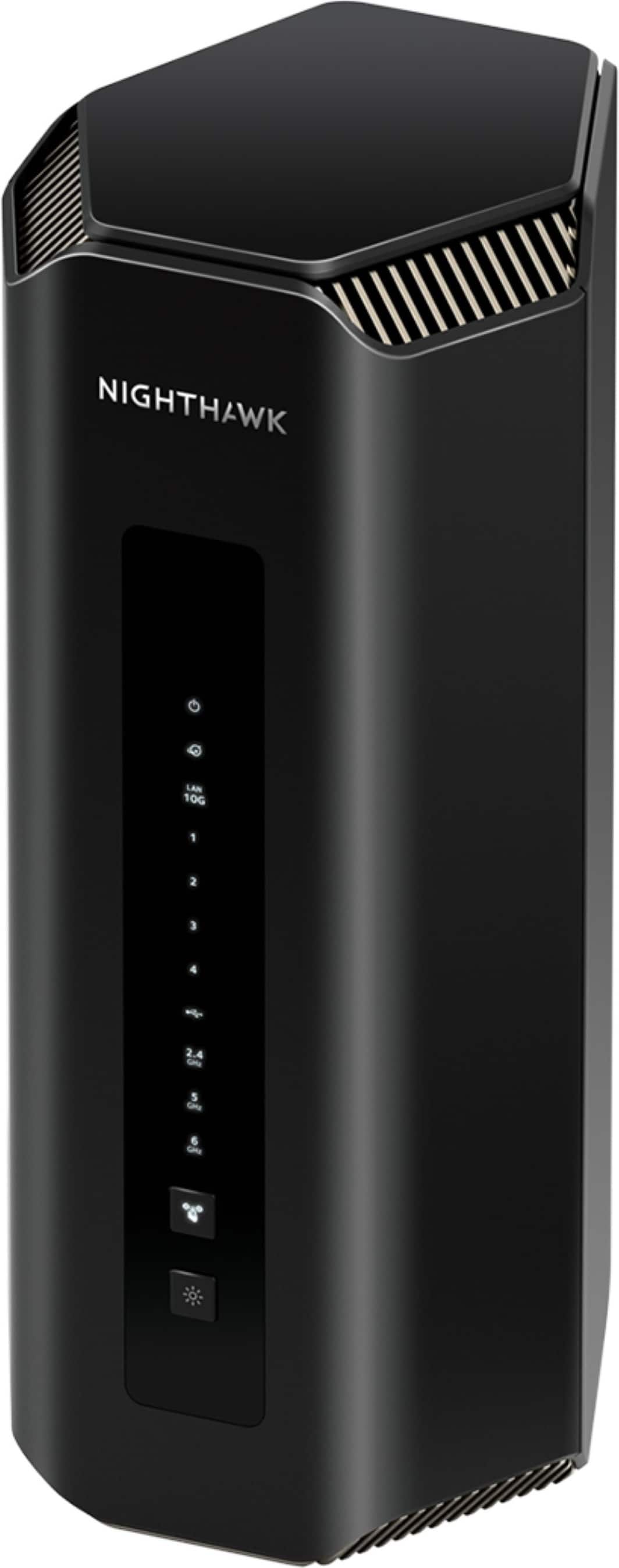 NETGEAR - Nighthawk WiFi 7 Router RS700S, 19 Gbps, Up to 3,500 sq ft, 200 Devices - Black