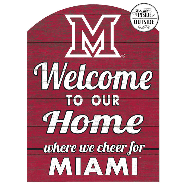 For use INSIDE or OUTSIDE  
M  
Welcome TO OUR Home  
where we cheer for MIAMI