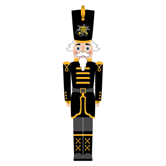 Front. Fan Creations - Wichita State Shockers 46" Nutcracker Leaner - Multicolor.