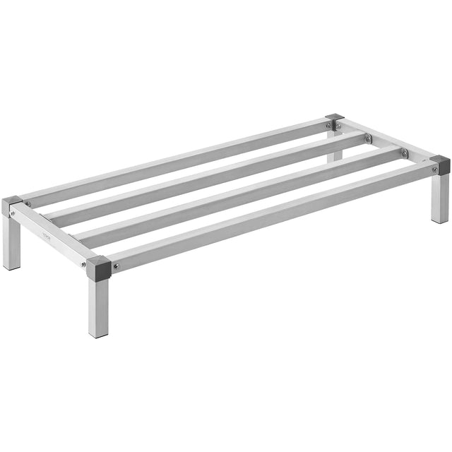 Front. VEVOR - Aluminum Dunnage Rack, 48” x 20” Commercial Food Floor Rack, 8” Off the Floor, 1000 lbs Capacity All-Welded - metallic color.