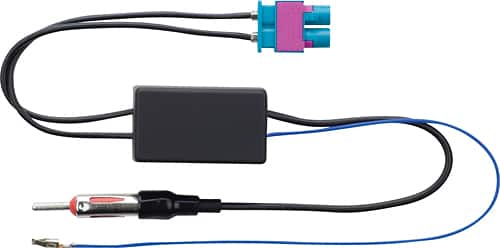Front. Metra - Antenna Adapter for Select 2004-2023 Volkswagen Mercedes-Benz Audi Jaguar - Black.