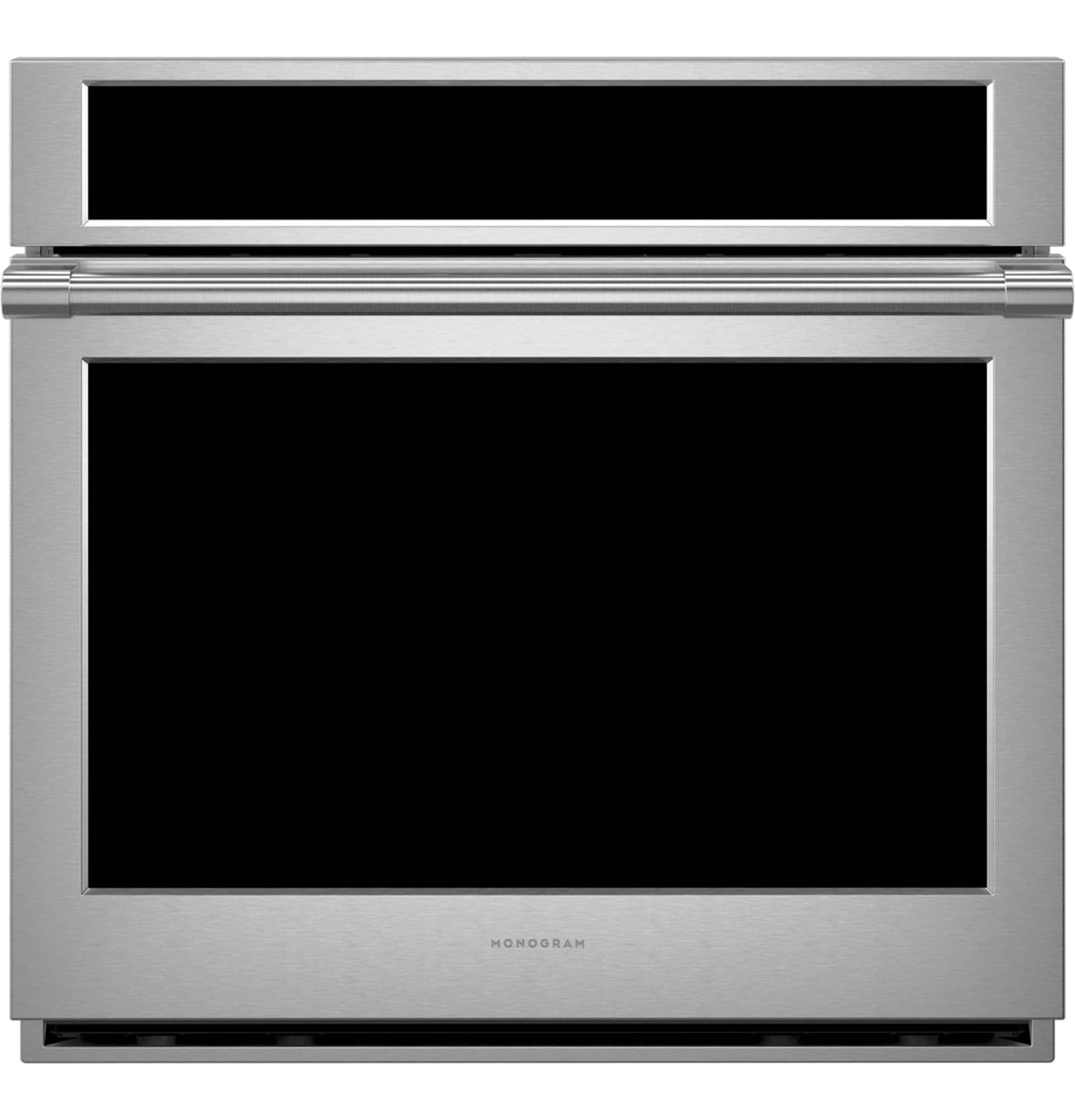 Monogram - Statement 30" Smart Built-In Single Electric True European Convection with Direct Air Wall Oven with No-Preheat Air Fry - Stainless Steel