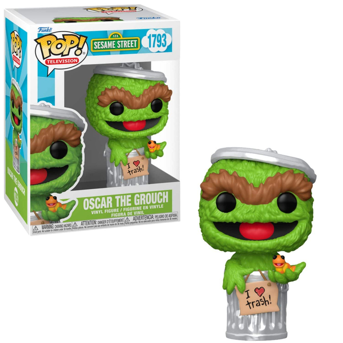 Funko - Pop! Sesame Street: Oscar the Grouch - Green