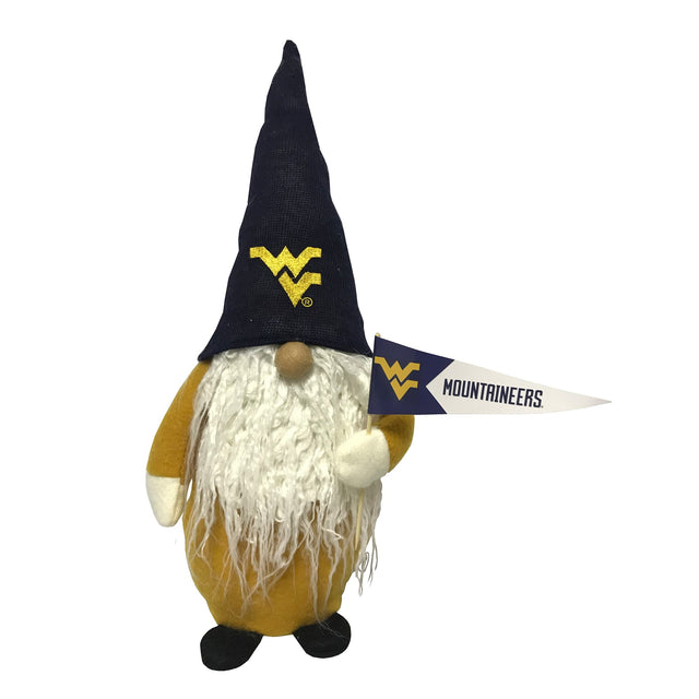 Front. Santa's Workshop - Navy West Virginia Mountaineers 12'' Gnome - Blue.