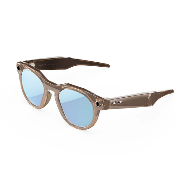 Oakley Meta - HSTN glasses - with Meta AI, Audio, Photo, Video Compatibility - Prizm Deep Water Polarized Lenses - Brown Smoke
