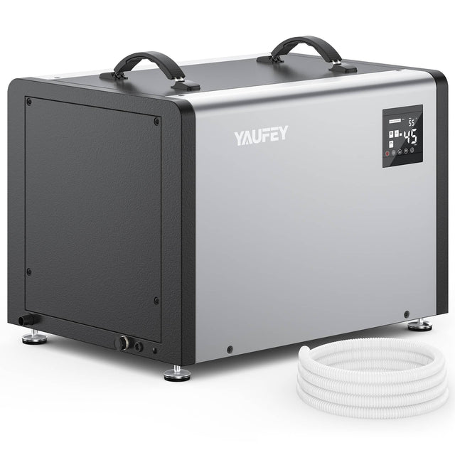 Front. Yaufey - 125 Pints Commercial Dehumidifier up to 6,500 Sq. Ft. with Built-in Pump for Crawl space - Iron.