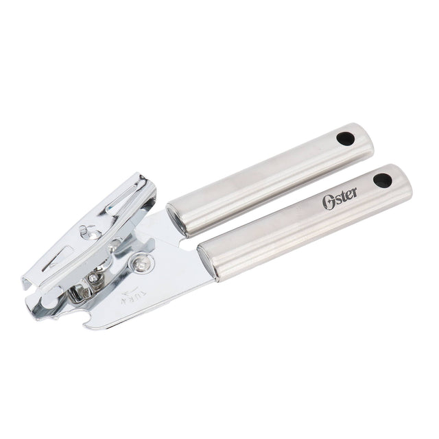 Front. Oster - Oster Baldwyn 7.5 Inch Stainless Steel Can Opener in Silver.