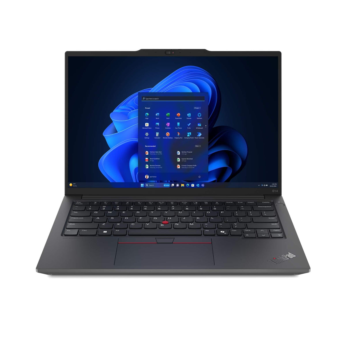 Lenovo - ThinkPad E14 Gen 6 14" Laptop - AMD Ryzen 5 7535U with 8GB Memory - 256GB SSD - Black