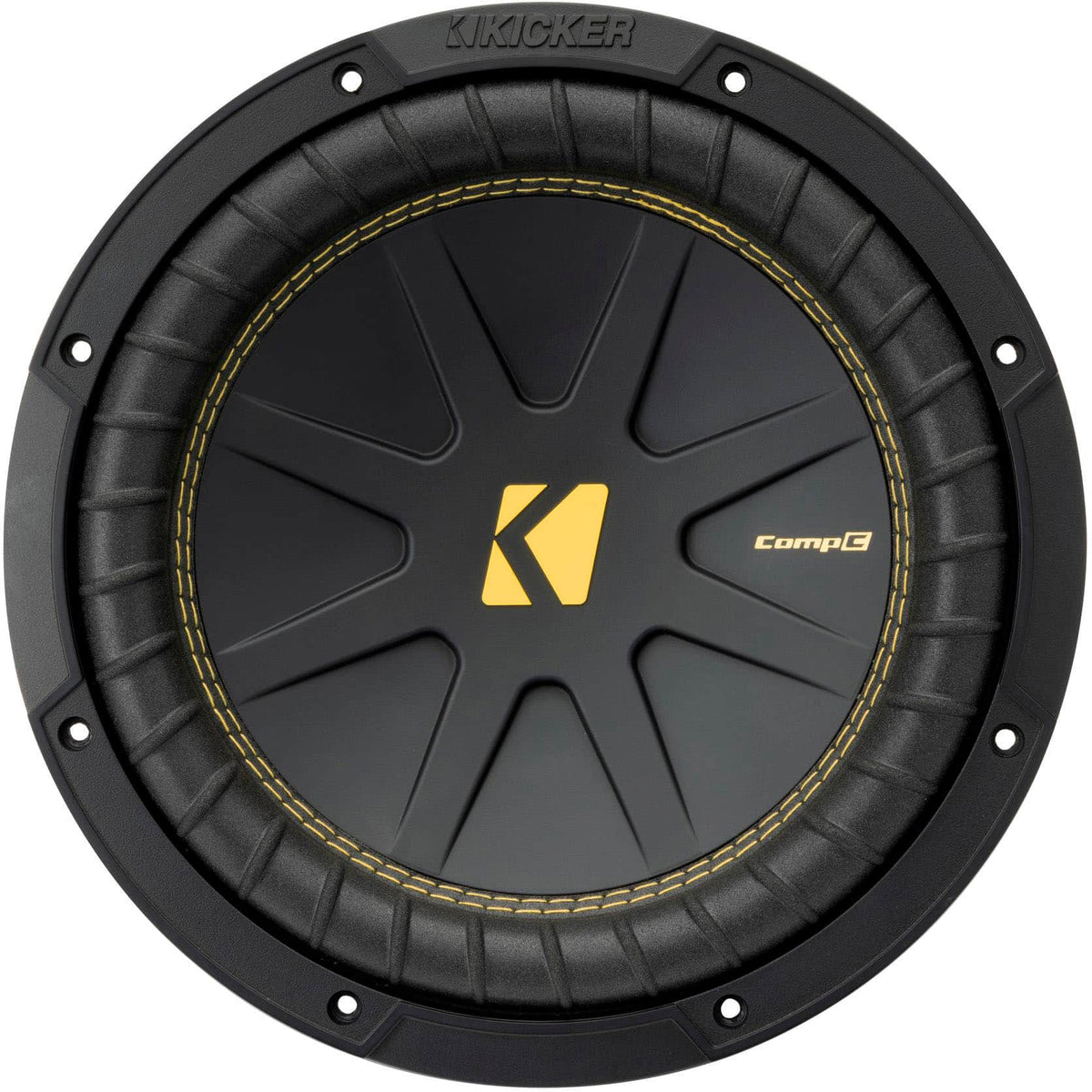 KICKER - CompC 10" Single-Voice-Coil 4-Ohm Subwoofer - Black