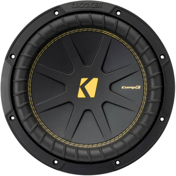KICKER - CompC 10" Single-Voice-Coil 4-Ohm Subwoofer - Black