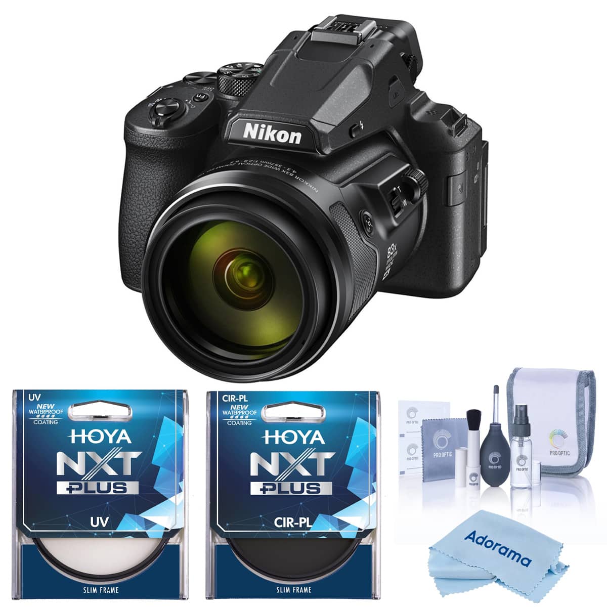 Bundle - Nikon - COOLPIX P950 Digital Camera, with Hoya UV / CPL Filter Kit