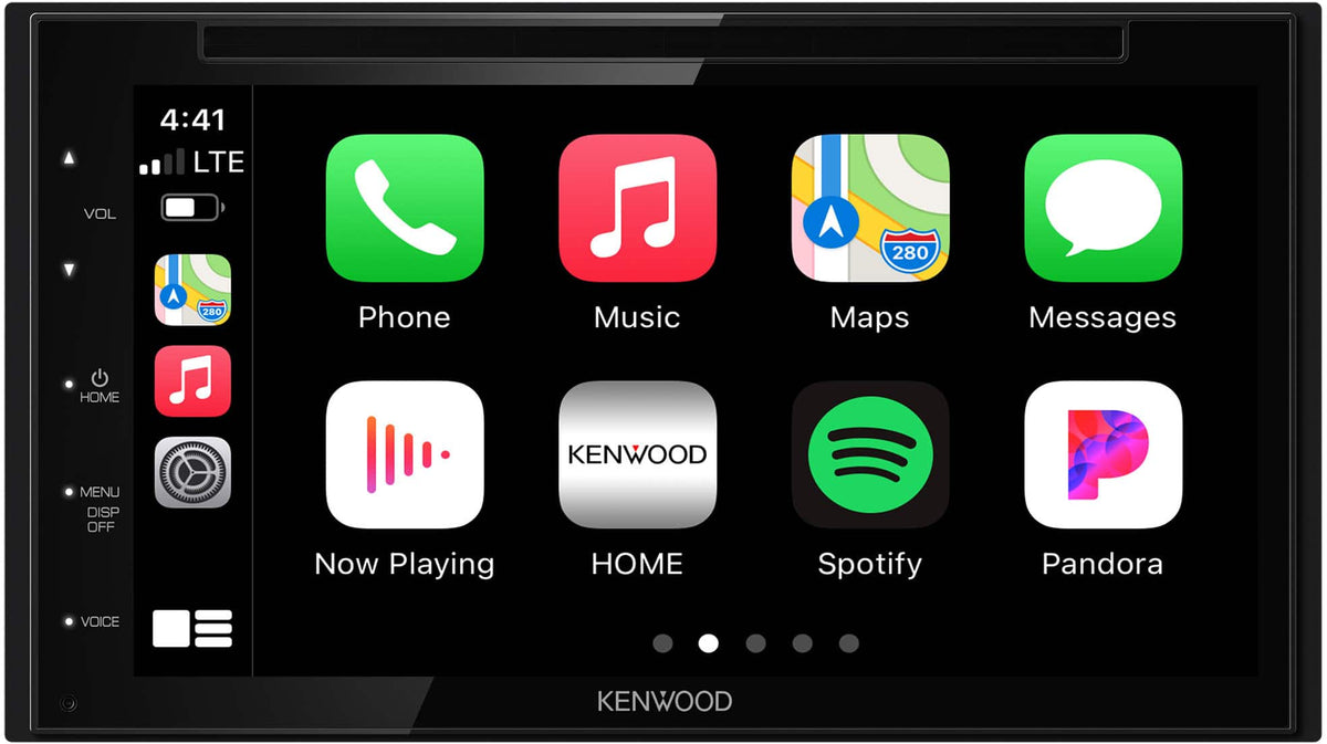 Kenwood - DDX5707S 6.8" Apple CarPlay/ Android Auto,Bluetooth DVD and Digital Media (DM) Receiver - Black