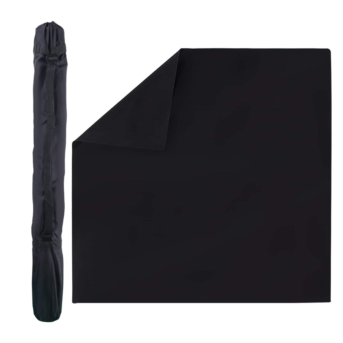 GSE Games & Sports Expert - 32"x32" Rubber Anti-Slip Playmat with Carrying Bag for Mahjong, Dominoes, Board Game - Green - Black