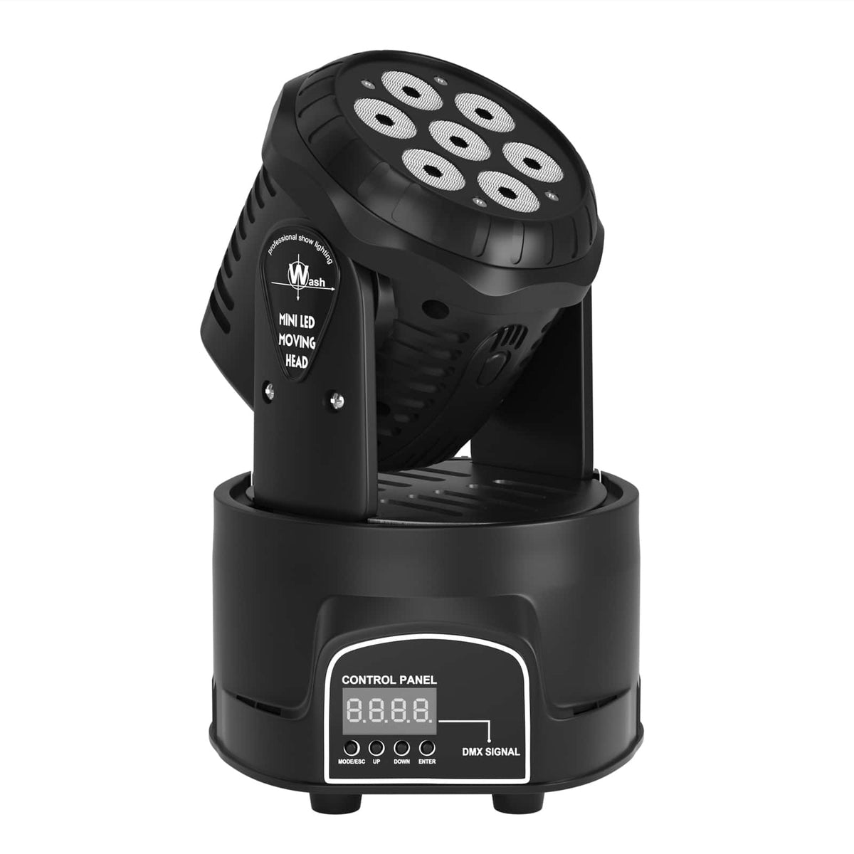 Topteng - 70W RGBW Moving Head Stage Light -7x10W LED,DMX512/Sound/Auto/Master-Slave Control,540° Pan&270° Tilt for DJ/Disco/Party