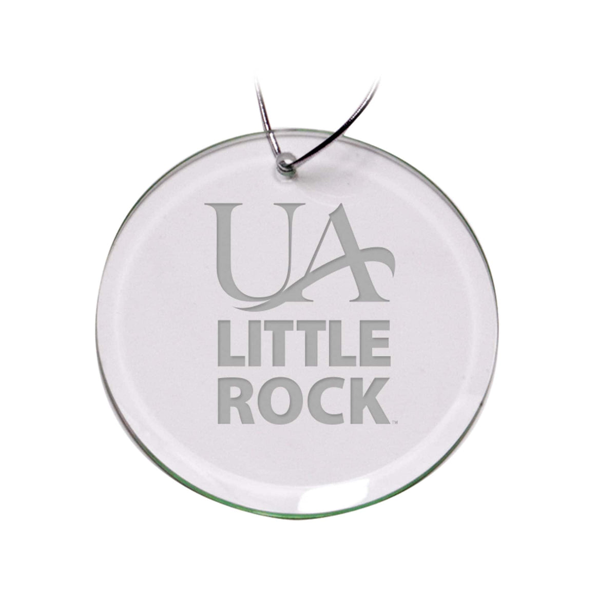 Jardine - Arkansas Little Rock Trojans Team Logo 3'' Round Glass Ornament - Multicolor