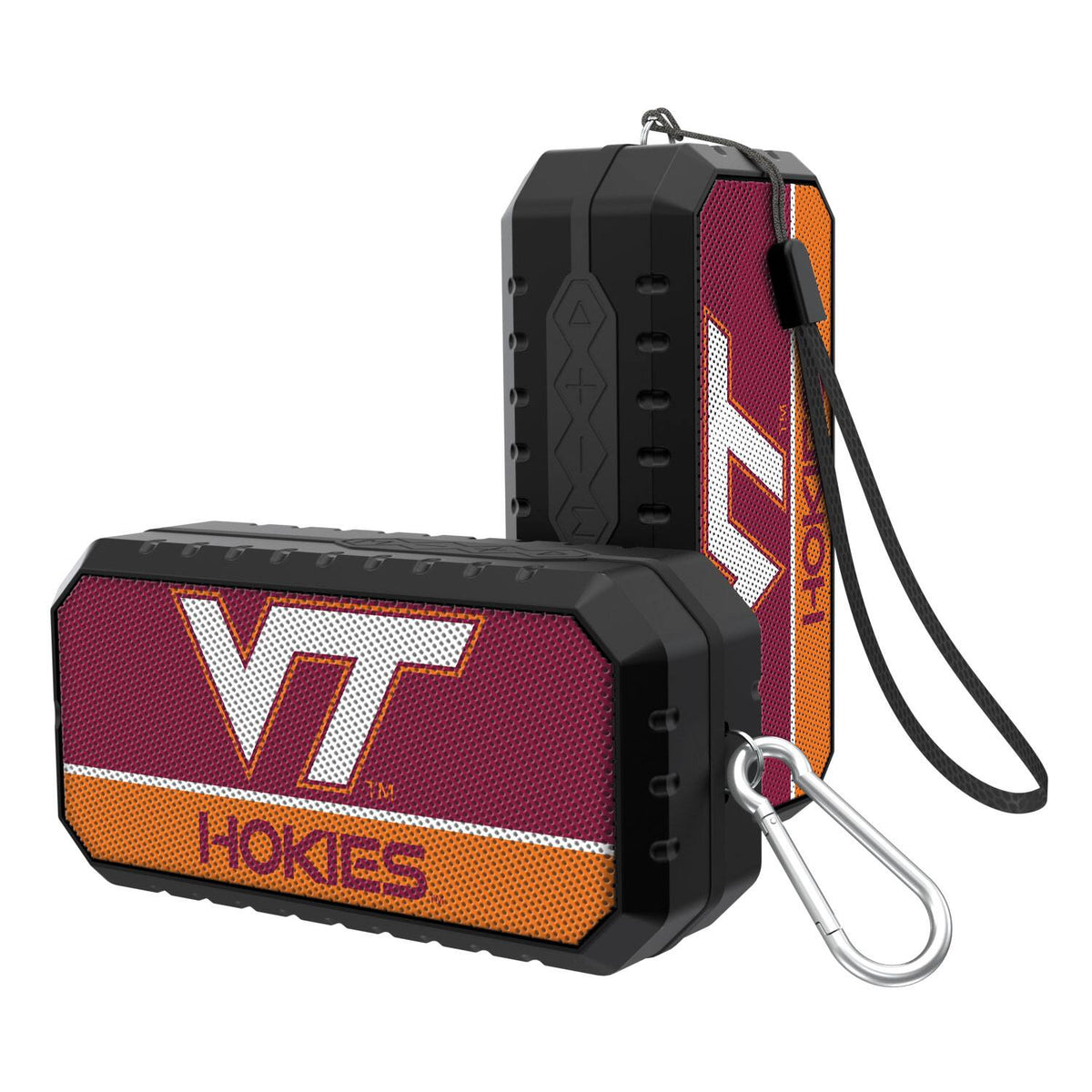 Keyscaper - Virginia Tech Hokies End Zone Water Resistant Bluetooth Speaker - Multicolor